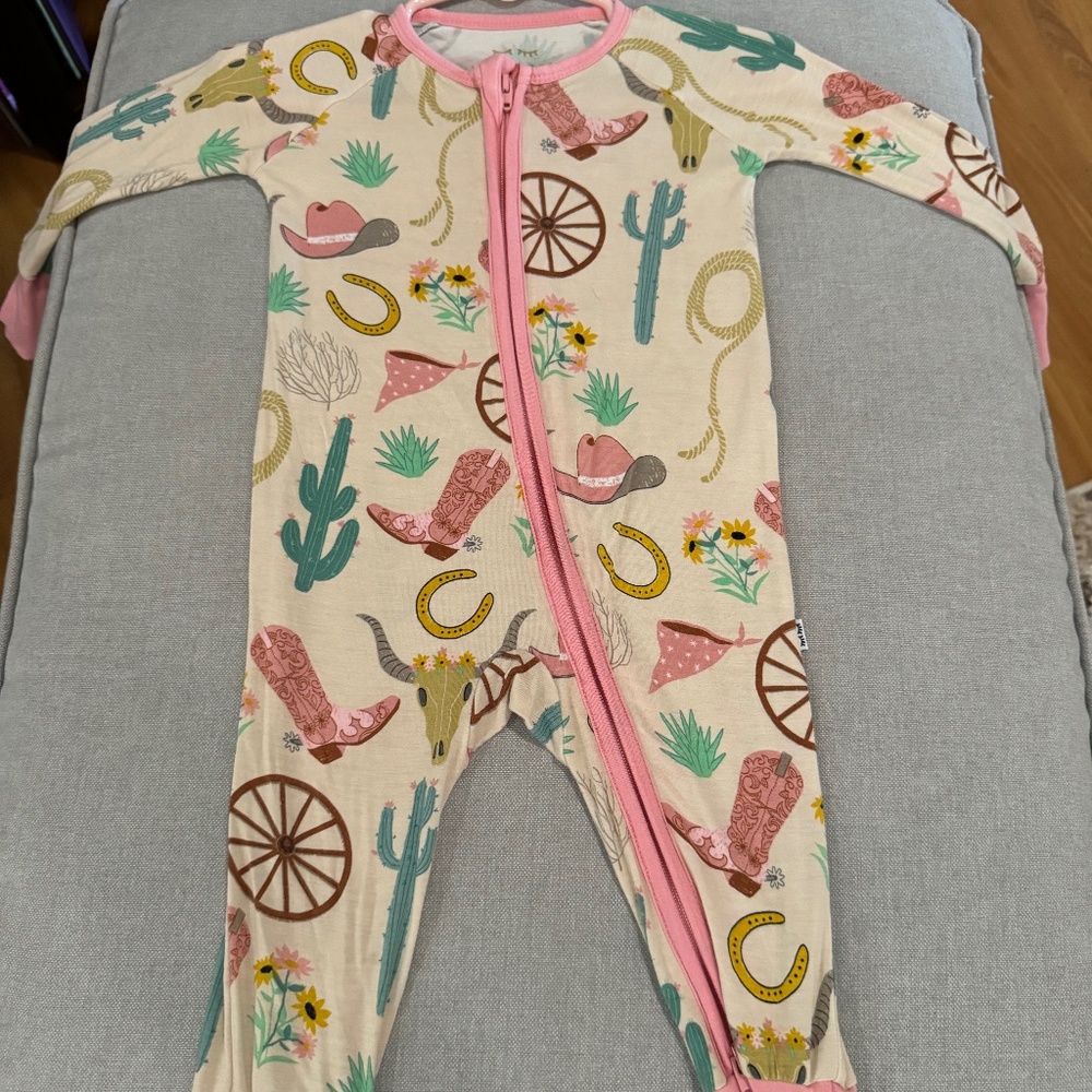 Girl Rodeo Little Sleepies Zippy 3-6mo